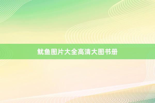 鱿鱼图片大全高清大图书册