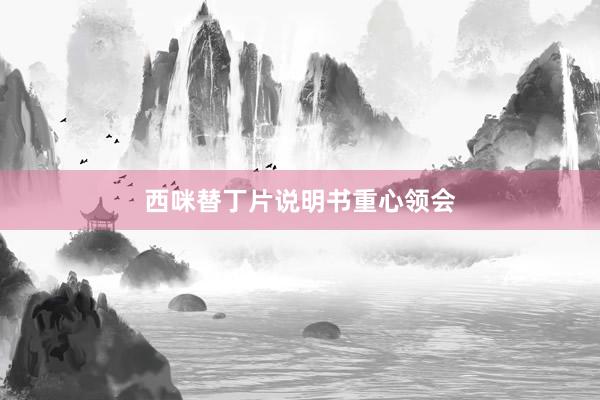 西咪替丁片说明书重心领会