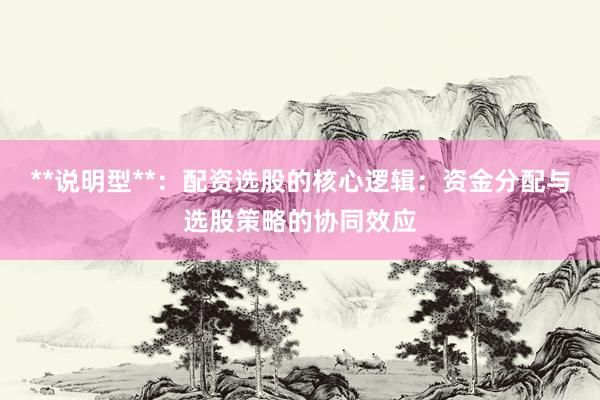 **说明型**：配资选股的核心逻辑：资金分配与选股策略的协同效应