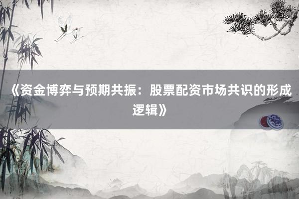 《资金博弈与预期共振：股票配资市场共识的形成逻辑》