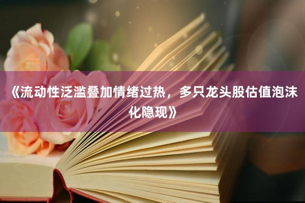 《流动性泛滥叠加情绪过热，多只龙头股估值泡沫化隐现》