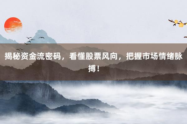 揭秘资金流密码，看懂股票风向，把握市场情绪脉搏！
